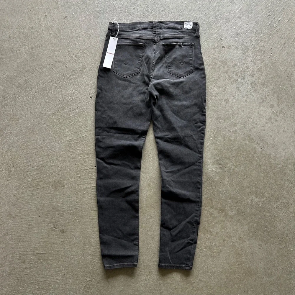 BRAND NEW Hudson Natalie Pants Womens Size 27 Black Super Skinny Ankle Mid‎ Rise